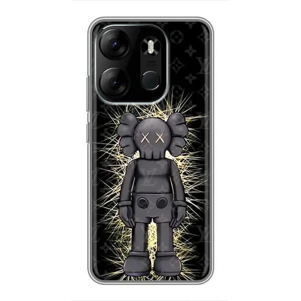 Чехол с принтом «Bearbrick LV» для TECNO Spark Go 2023 (BF7)