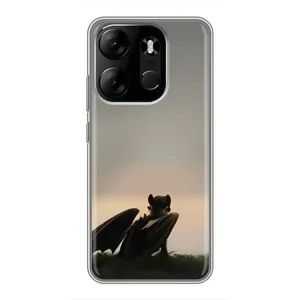 Чехол как приручить дракона на Tecno Spark Go 2023 (BF7) (Беззубик)