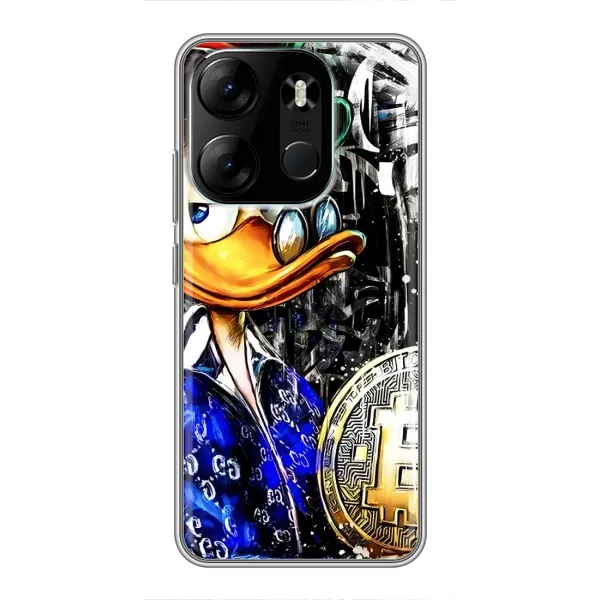Чехол с принтом «Биткойн Скрудж» для TECNO Spark Go 2023 (BF7)