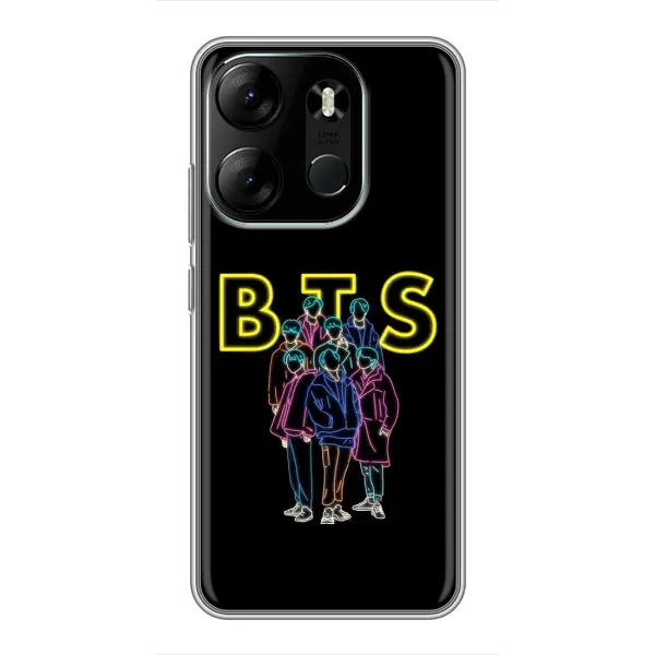 Чехол с принтом «BTS стайл» для TECNO Spark Go 2023 (BF7)