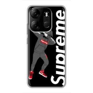 Чехол для Tecno Spark Go 2023 (BF7) с картинкой Supreme (AlphaPrint) (Деб Суприм)