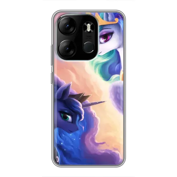 Чехол с принтом «Единорожки» для TECNO Spark Go 2023 (BF7)