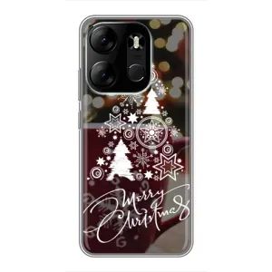 Рождественские Чехлы для Tecno Spark Go 2023 (BF7) (VPrint) (Елочка узорная)