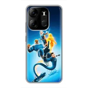Чехол с принтом Фантастическая четверка для Tecno Spark Go 2023 (BF7) (Герои Фантастическая Четверка)