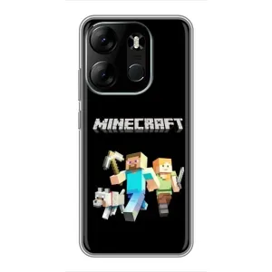 Чехол Майнкрафт на Tecno Spark Go 2023 (BF7) (AlphaPrint) Minecraft (герои Minecraft)