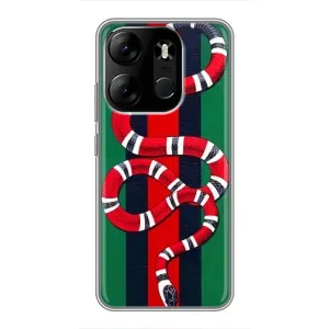 Чехлы ГУЧЧИ для Техно Спарк Го 2023 (AlphaPrint) (Gucci змия)