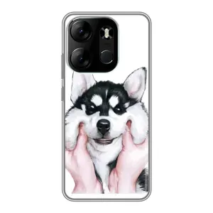 Чехол с Хаски для Tecno Spark Go 2023 (BF7) - (AlphaPrint)