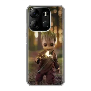 Чехол МАРВЕЛ для Техно Спарк Го 2023 (AlphaPrint) (I am Groot)