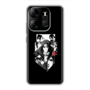 Чехлы на тему: Итачи Учиха для Tecno Spark Go 2023 (BF7) (AlphaPrint) (коллаж Итачи)