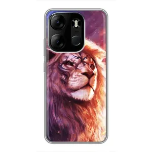 Чехол со Львом для Tecno Spark Go 2023 (BF7) (VPrint) (Красочный Лев)