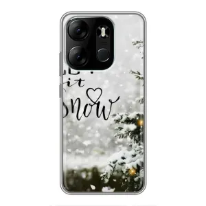 Новорічні, Святкові Чохли для Tecno Spark Go 2023 (BF7) - 2024 год (Let it snow)