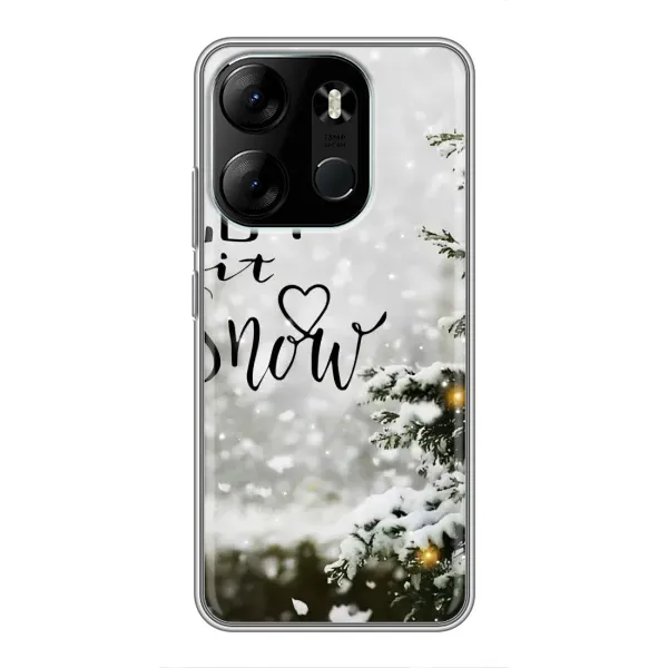 Чехол с принтом «Let it snow» для TECNO Spark Go 2023 (BF7) Чехол с принтом «Let it snow» для TECNO Spark Go 2023 (BF7)