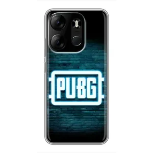 Чехол PUBG для Техно Спарк Го 2023 (AlphaPrint) (Лого PUBG)