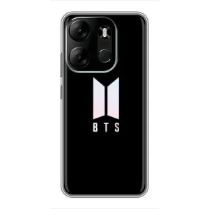 Чехлы BTS для Tecno Spark Go 2023 (BF7) (AlphaPrint) (Лого BTS)