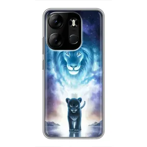Чехол со Львом для Tecno Spark Go 2023 (BF7) (VPrint) (Маленький лев)