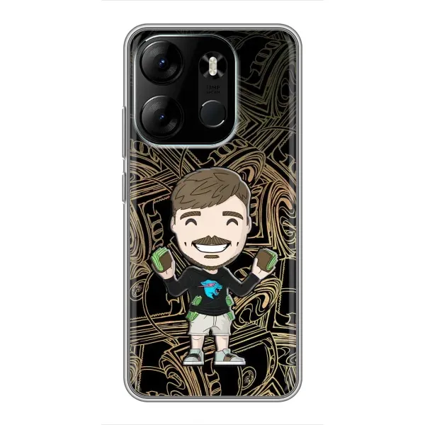 Чохол з принтом «Mister Beast» для TECNO Spark Go 2023 (BF7)