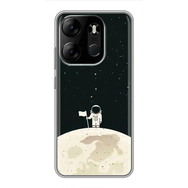 Чехол с принтом «На луне» для TECNO Spark Go 2023 (BF7)
