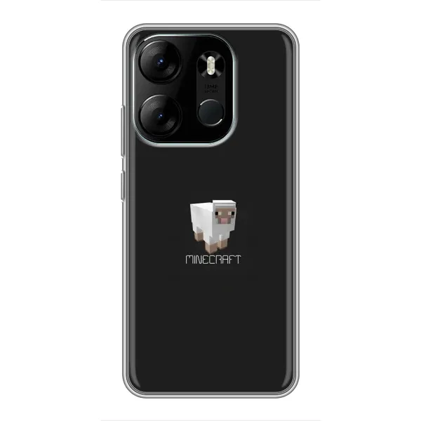 Чехол с принтом «Овечка Майнкрафт» для TECNO Spark Go 2023 (BF7)
