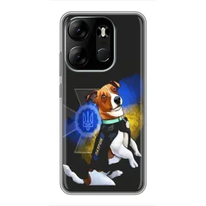 Чехлы с картинкой собаки Патрон для Tecno Spark Go 2023 (BF7) (AlphaPrint) (Патрон собачка)