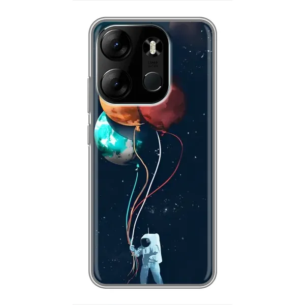 Чехол с принтом «Планеты шарики» для TECNO Spark Go 2023 (BF7)