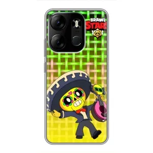 Чехлы Brawl Stars для Tecno Spark Go 2023 (BF7) (AlphaPrint) (Поко в самбреро)
