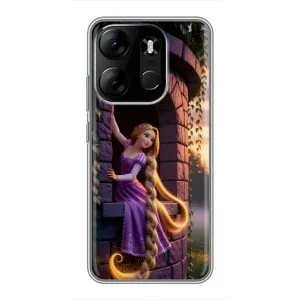 Чехол Рапунцель для Tecno Spark Go 2023 (BF7) (Рапунцель на башне)
