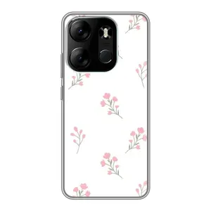 Чохол з розовим принтом для Tecno Spark Go 2023 (BF7) (Рожеві квіти)