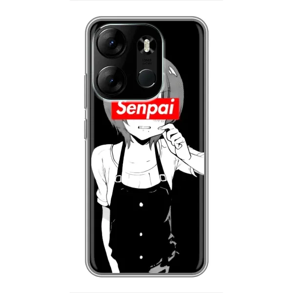 Чехол с принтом «Senpai» для TECNO Spark Go 2023 (BF7) Чехол с принтом «Senpai» для TECNO Spark Go 2023 (BF7)