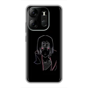 Чехлы на тему: Итачи Учиха для Tecno Spark Go 2023 (BF7) (AlphaPrint) (силуэт Итачи)