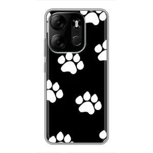 Чехол с принтом «Следы собаки» для TECNO Spark Go 2023 (BF7)