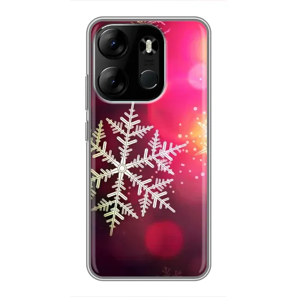 Чехол с принтом «Снежинка» для TECNO Spark Go 2023 (BF7)