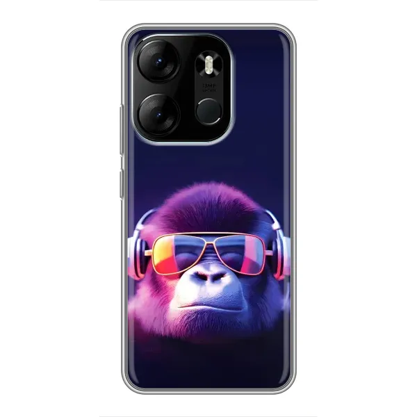 Чехол с принтом «Стильная обезьяна» для TECNO Spark Go 2023 (BF7)