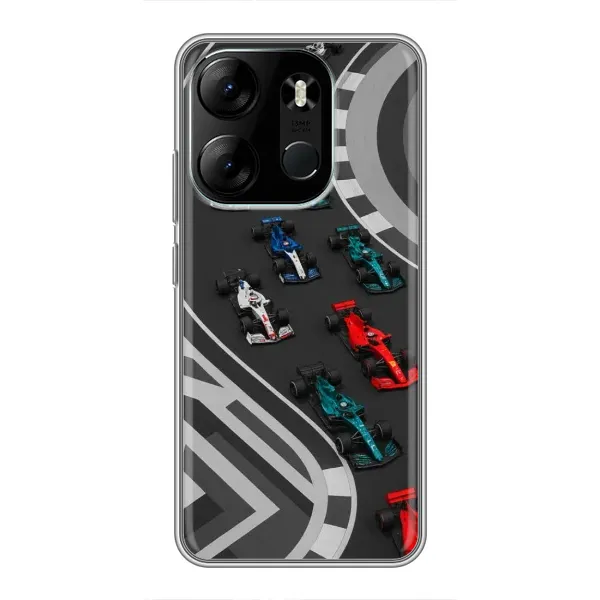 Чехол с принтом «Трасса Ф1» для TECNO Spark Go 2023 (BF7)