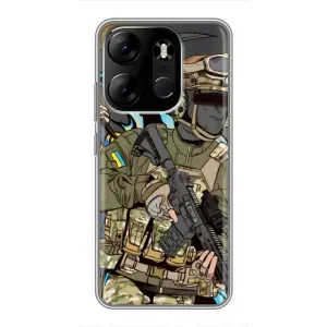 Чехлы с картинкой ЗСУ для Tecno Spark Go 2023 (BF7) (AlphaPrint)