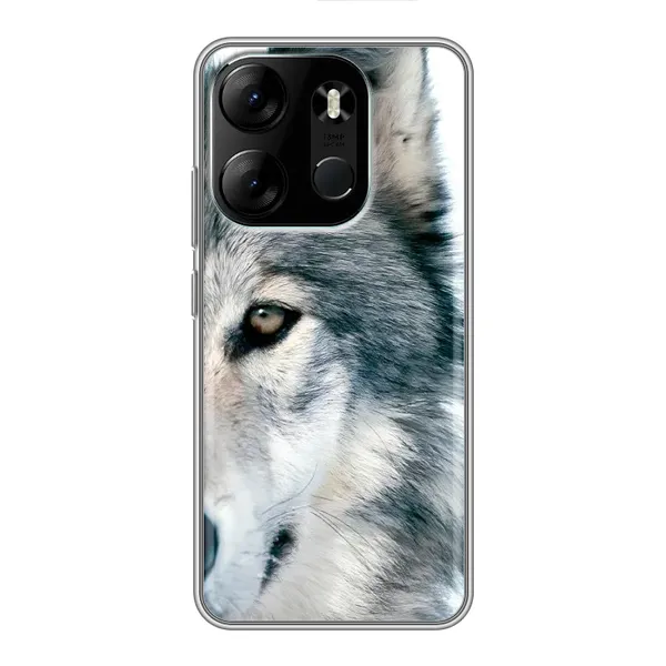 Чехол с принтом «Волк» для TECNO Spark Go 2023 (BF7)