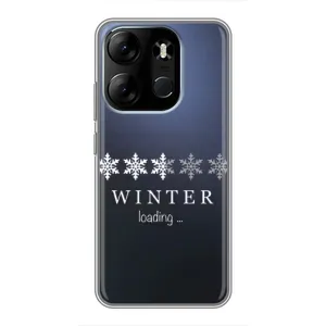Зимние Чехлы для Техно Спарк Го 2023 - прозрачный фон (Winter loading)