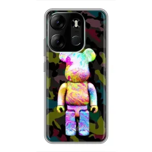 Чохли для Tecno Spark Go 2023 (BF7) - Bearbrick Louis Vuitton (PREMIUMPrint) (Яскравий Bearbrick)