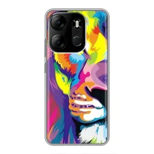 Чехол со Львом для Tecno Spark Go 2023 (BF7) (VPrint) (Яркий Лев)