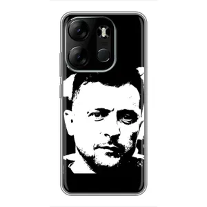 Чехол для Tecno Spark Go 2023 (BF7) (AlphaPrint - с принтом Зеленского)