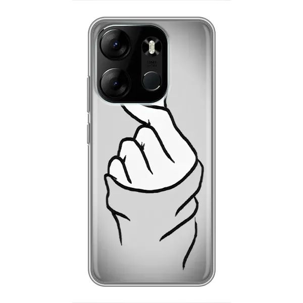 Чехол с принтом «Значок Love» для TECNO Spark Go 2023 (BF7)