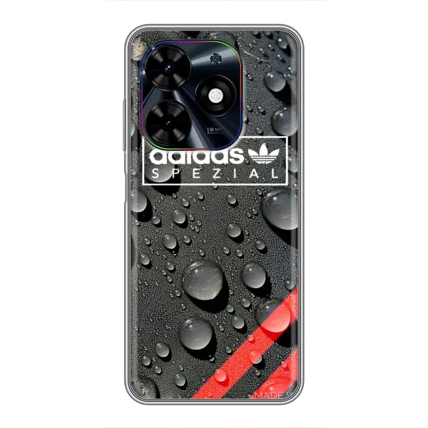 Чехол с принтом «Адидас принт» для TECNO Spark Go 2024 (BG6)