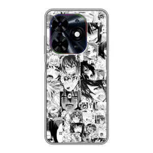 Чехлы Персонажи Аниме Наруто для Tecno Spark Go 2024 (BG6) (AlphaPrint) (Ahegao manga)