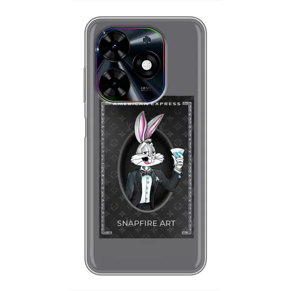 Чехол с принтом «Бакс Бани LV» для TECNO Spark Go 2024 (BG6) Чехол с принтом «Бакс Бани LV» для TECNO Spark Go 2024 (BG6)