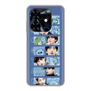 Чехол с принтом «Bangtan» для TECNO Spark Go 2024 (BG6)