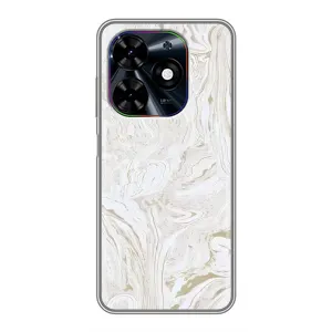 Мраморный чехол на Tecno Spark Go 2024 (BG6) (VPrint) (Белый мрамор)