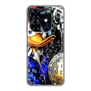 Чехлы для ТЕхно Спарк ГО 2024 - Scrooge MagDag (PREMIUMPrint) (Биткойн Скрудж)