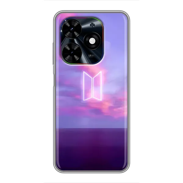Чехол с принтом «BTS логотип» для TECNO Spark Go 2024 (BG6) Чехол с принтом «BTS логотип» для TECNO Spark Go 2024 (BG6)