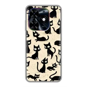 Чехол с рисунком кот на Tecno Spark Go 2024 (BG6)
