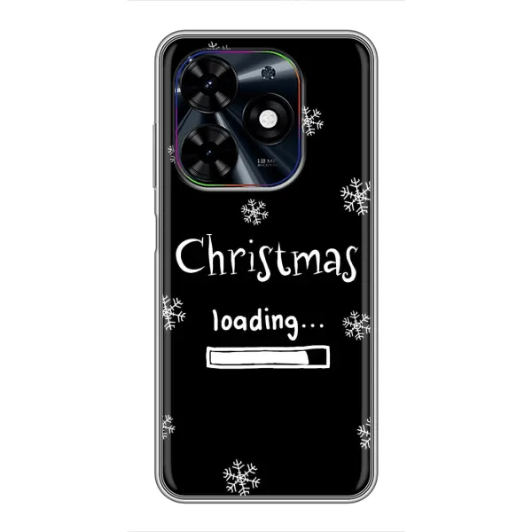 Чехол с принтом «Christmas loading» для TECNO Spark Go 2024 (BG6)