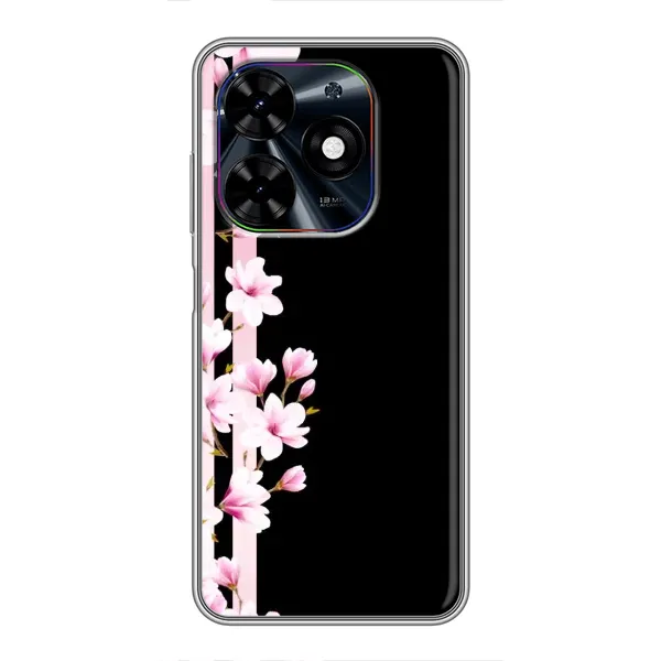 Чохол з принтом «Квіточки» для TECNO Spark Go 2024 (BG6)